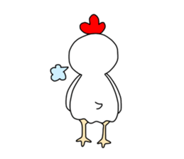 Overweight bird sticker #15612197