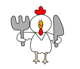 Overweight bird sticker #15612198