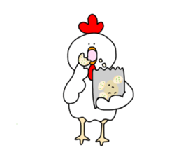 Overweight bird sticker #15612199