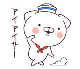 Daily Lives of cute white dog part3! sticker #15612386