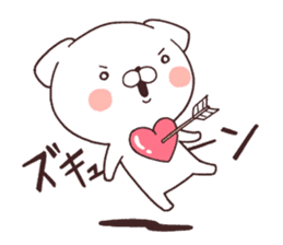Daily Lives of cute white dog part3! sticker #15612400