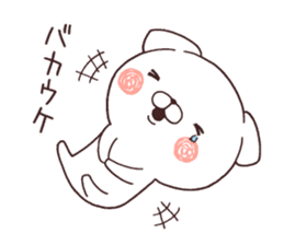 Daily Lives of cute white dog part3! sticker #15612409