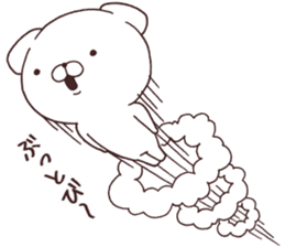 Daily Lives of cute white dog part3! sticker #15612413