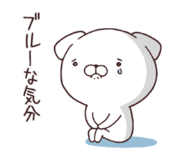 Daily Lives of cute white dog part3! sticker #15612416