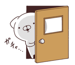 Daily Lives of cute white dog part3! sticker #15612418