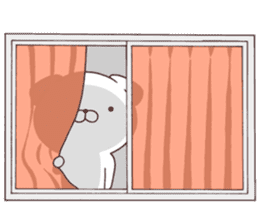 Daily Lives of cute white dog part3! sticker #15612420