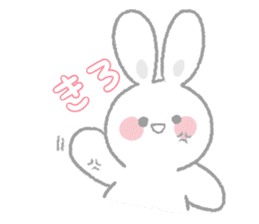 Fluffy rabbit sticker! sticker #15612668