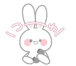Fluffy rabbit sticker! sticker #15612669