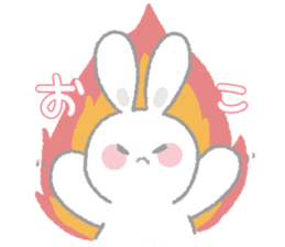 Fluffy rabbit sticker! sticker #15612673