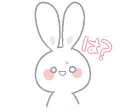 Fluffy rabbit sticker! sticker #15612674