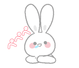 Fluffy rabbit sticker! sticker #15612675