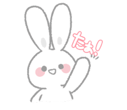 Fluffy rabbit sticker! sticker #15612677