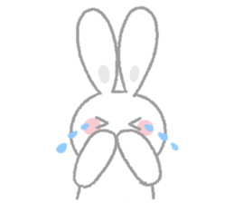 Fluffy rabbit sticker! sticker #15612679