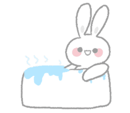 Fluffy rabbit sticker! sticker #15612681
