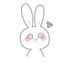 Fluffy rabbit sticker! sticker #15612682