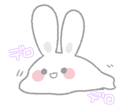 Fluffy rabbit sticker! sticker #15612689