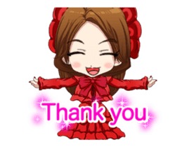 Lovely Gothic Dress Girl..... sticker #15612812