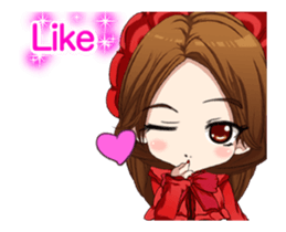 Lovely Gothic Dress Girl..... sticker #15612813
