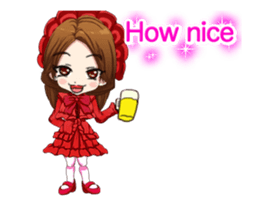 Lovely Gothic Dress Girl..... sticker #15612814