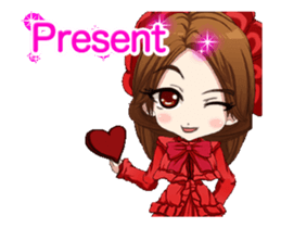 Lovely Gothic Dress Girl..... sticker #15612815