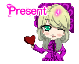 Lovely Gothic Dress Girl..... sticker #15612821