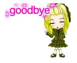 Lovely Gothic Dress Girl..... sticker #15612829