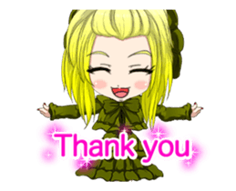 Lovely Gothic Dress Girl..... sticker #15612830