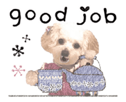 toy poodle "LUNLUN"-movie- English 4 sticker #15612874