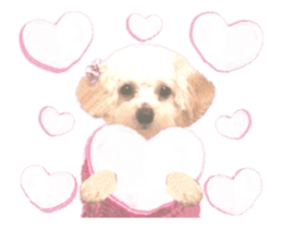 toy poodle "LUNLUN"-movie- English 4 sticker #15612893