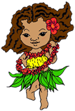 Hawaiian Hula Girl Leinani sticker #15612898