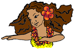 Hawaiian Hula Girl Leinani sticker #15612911