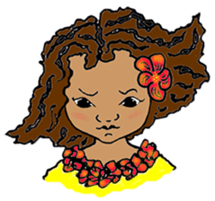 Hawaiian Hula Girl Leinani sticker #15612912