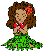 Hawaiian Hula Girl Leinani sticker #15612919