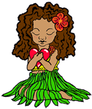 Hawaiian Hula Girl Leinani sticker #15612919
