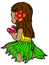 Hawaiian Hula Girl Leinani sticker #15612921