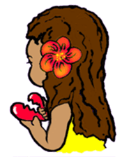 Hawaiian Hula Girl Leinani sticker #15612922