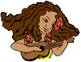 Hawaiian Hula Girl Leinani sticker #15612929