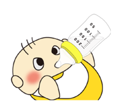 Cute Baby's feelings sticker #15613150