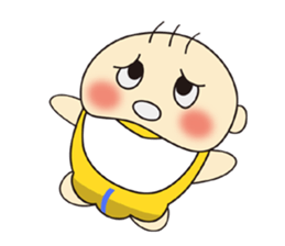 Cute Baby's feelings sticker #15613151