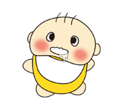 Cute Baby's feelings sticker #15613152