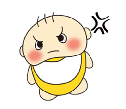 Cute Baby's feelings sticker #15613156