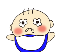 Cute Baby's feelings sticker #15613158