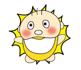 Cute Baby's feelings sticker #15613159