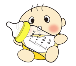 Cute Baby's feelings sticker #15613164