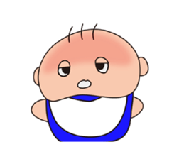 Cute Baby's feelings sticker #15613170