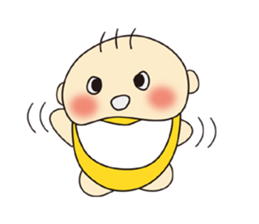Cute Baby's feelings sticker #15613171