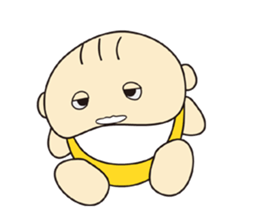 Cute Baby's feelings sticker #15613172
