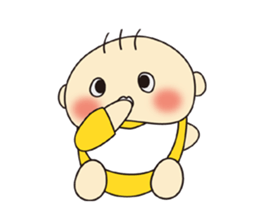 Cute Baby's feelings sticker #15613174