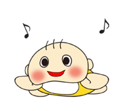 Cute Baby's feelings sticker #15613176
