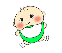 Cute Baby's feelings sticker #15613177